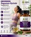 Magnesium Glycinate Capsules (90 Veg Capsules )